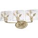 Calla 3 Light 21.75 inch White Gold Vanity Light Wall Light