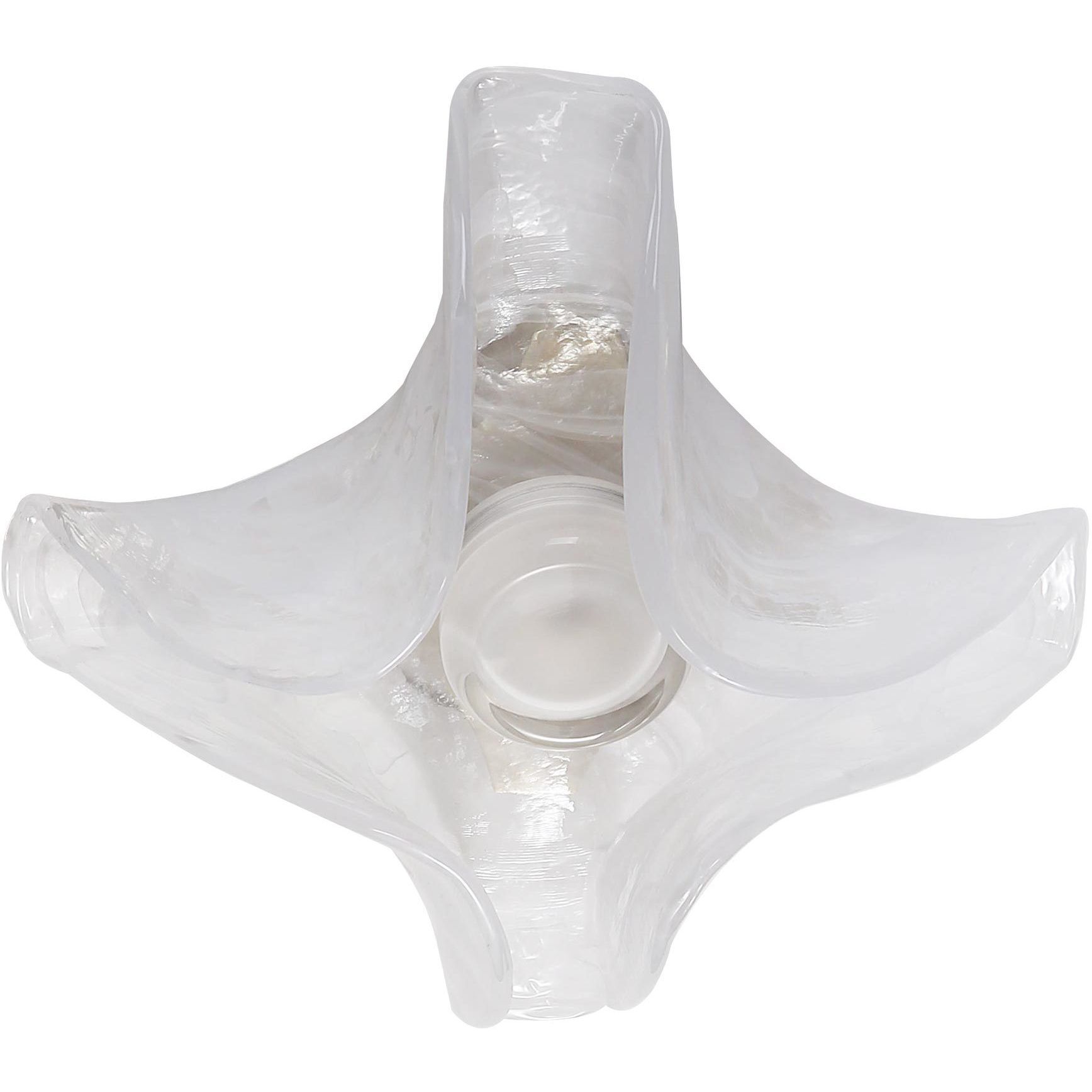 Glacier LED 13.75 inch Polished Nickel Flush Mount Ceiling Light