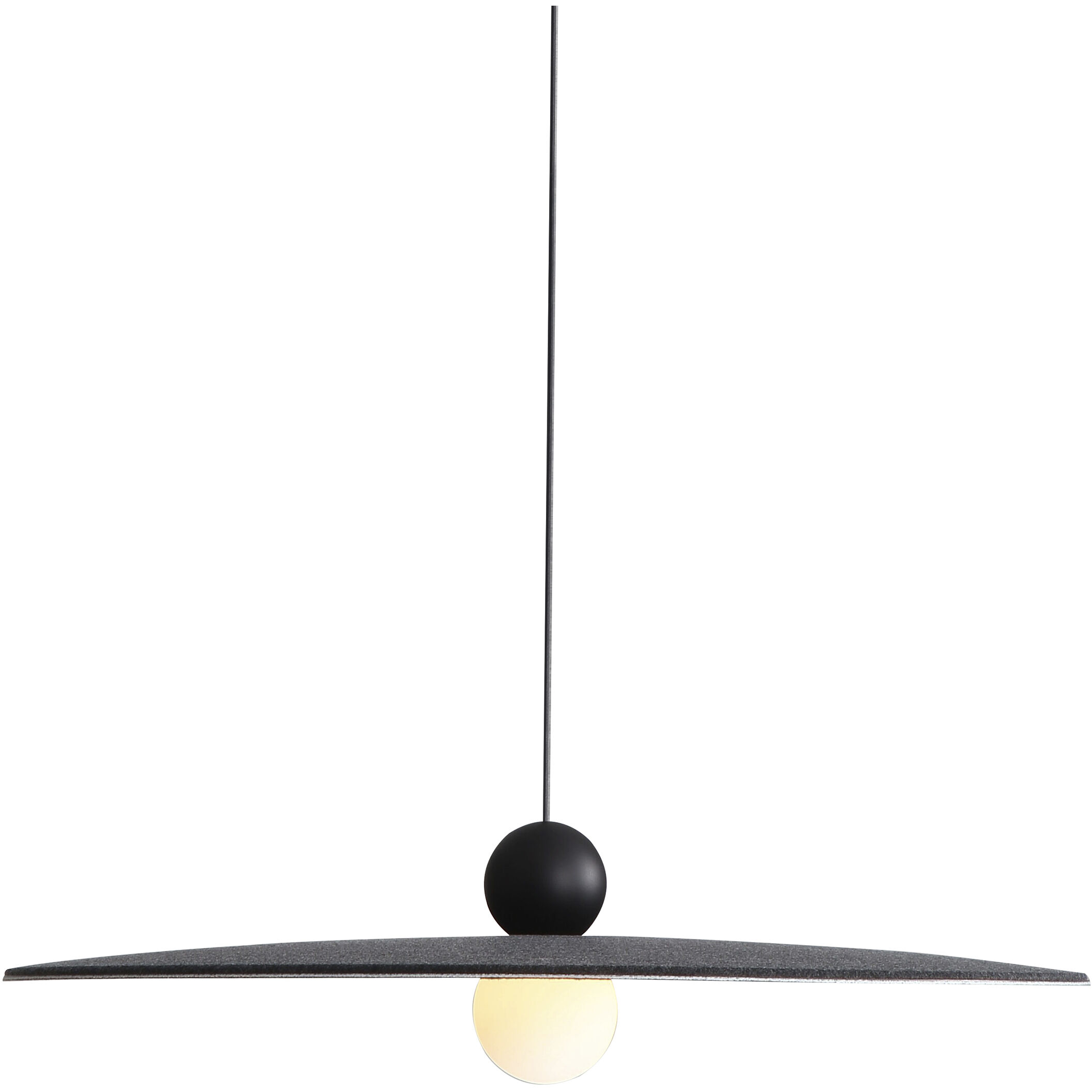 Faroe Pendant Ceiling Light in Flecked Black/Grey