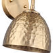 Shepard Wall Sconce Wall Light in Modern Brass