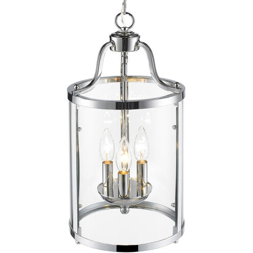 Payton 3 Light 9 inch Chrome Pendant Ceiling Light, Caged