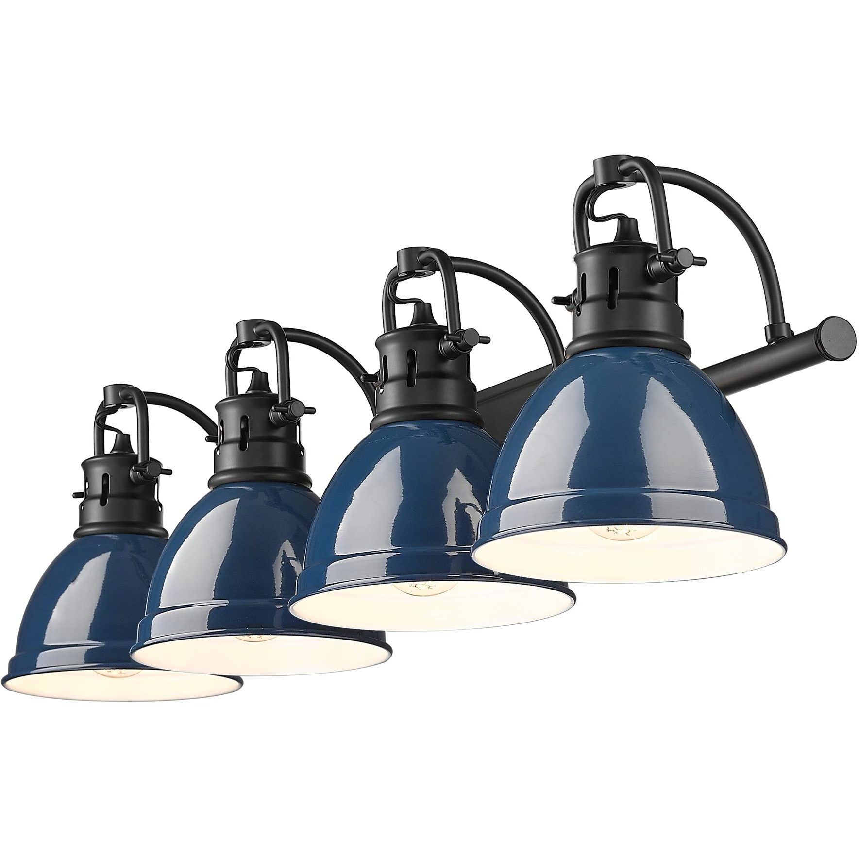 Yep Duncan Vanity Wall Light in Matte Black, Navy