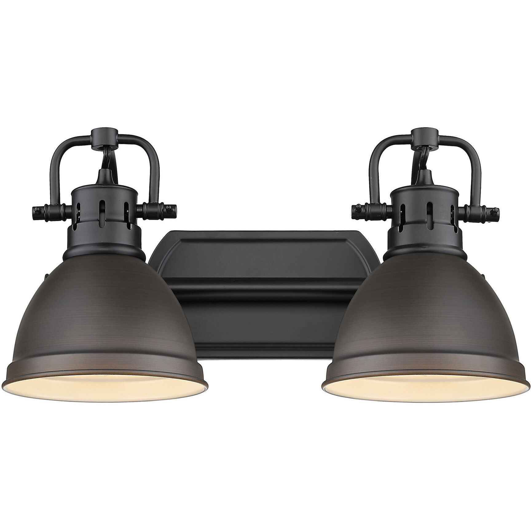 Yep Duncan Vanity Wall Light in Matte Black, Rubbed Bronze