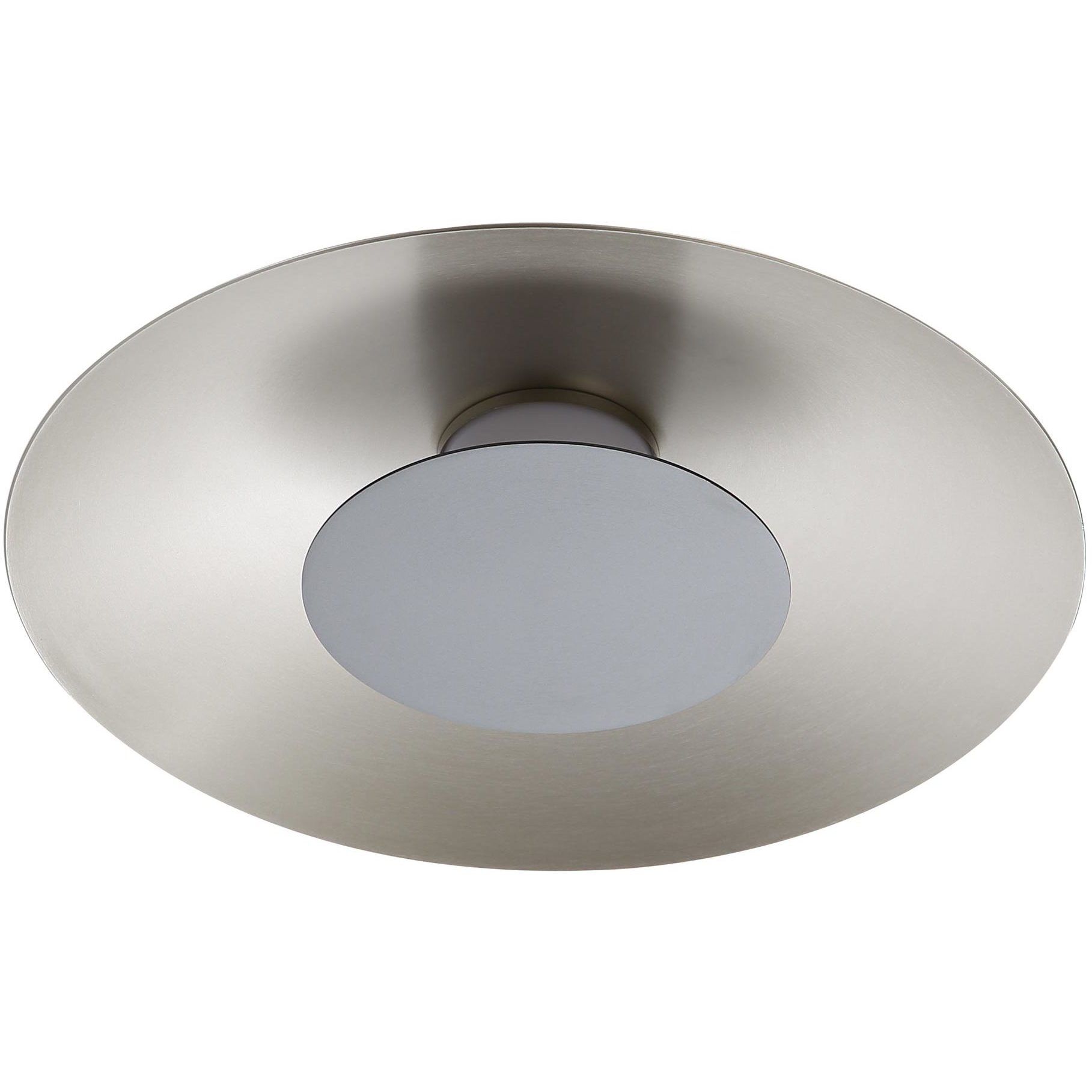 Yep Luma LED 11.75 inch Sand Nickel Flush Mount Ceiling Light in Graphite