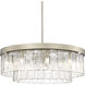 Ciara 9 Light 27 inch White Gold Chandelier Ceiling Light