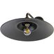 Yep Croma 1 Light 15.5 inch Matte Black Outdoor Wall in No Glass