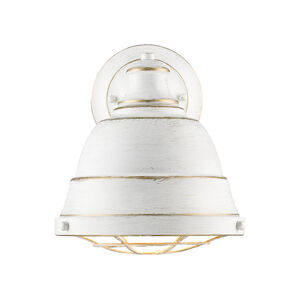 Bartlett 1 Light 9 inch French White Wall Sconce Wall Light, Damp