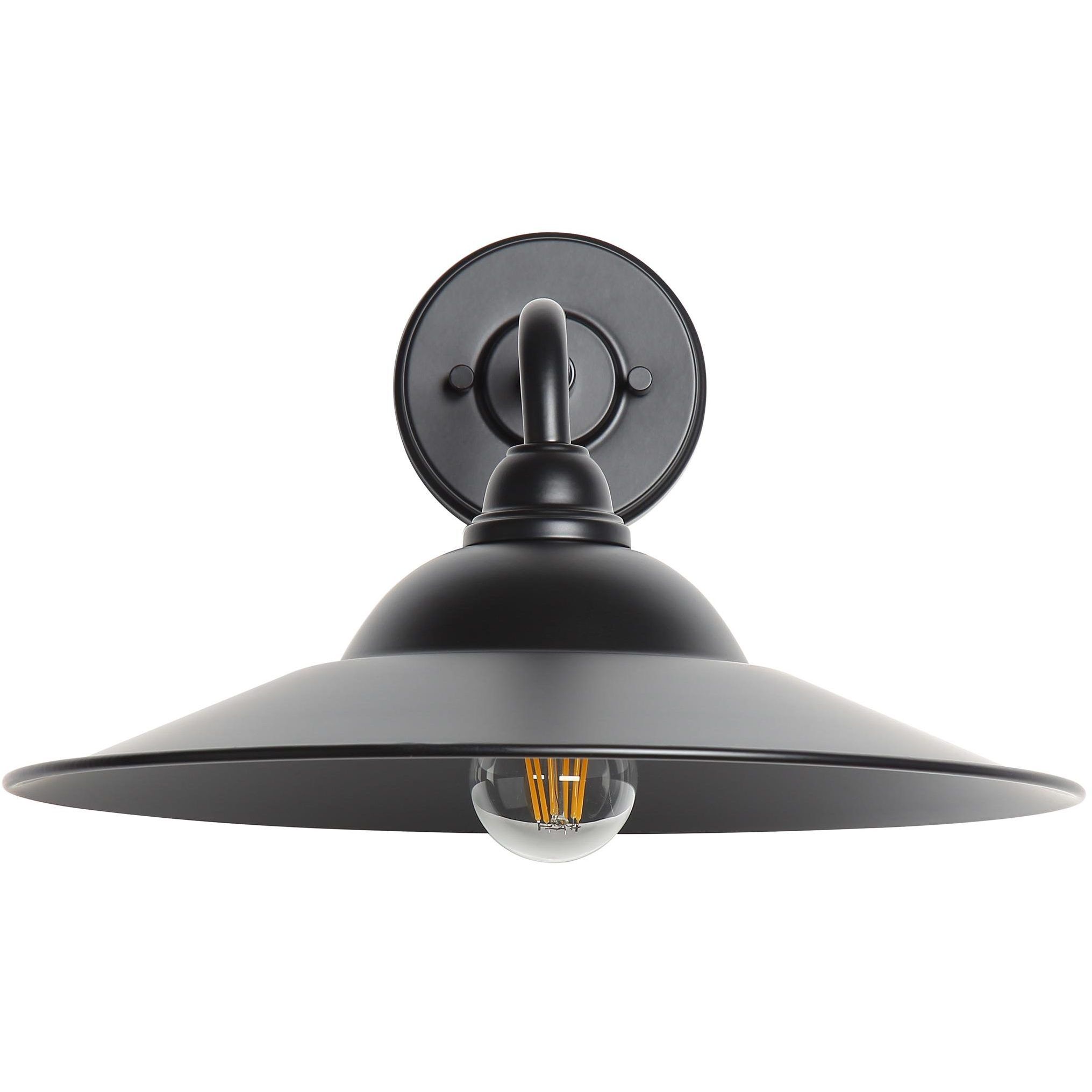 Yep Croma 1 Light 15.5 inch Matte Black Outdoor Wall in No Glass