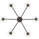 Keating 6 Light 33.5 inch Antique Black Iron Chandelier Ceiling Light