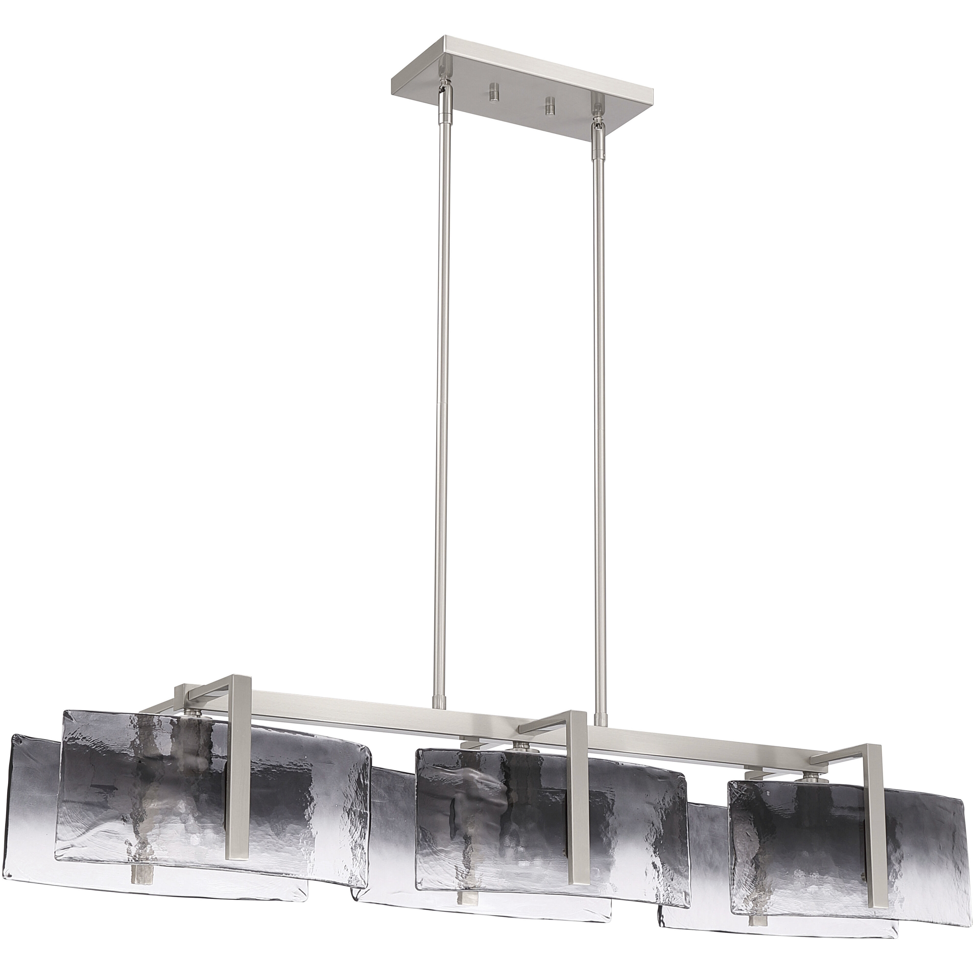 Aenon 3 Light 40.5 inch Pewter Island Light Ceiling Light