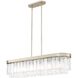 Ciara Island Light Ceiling Light in White Gold