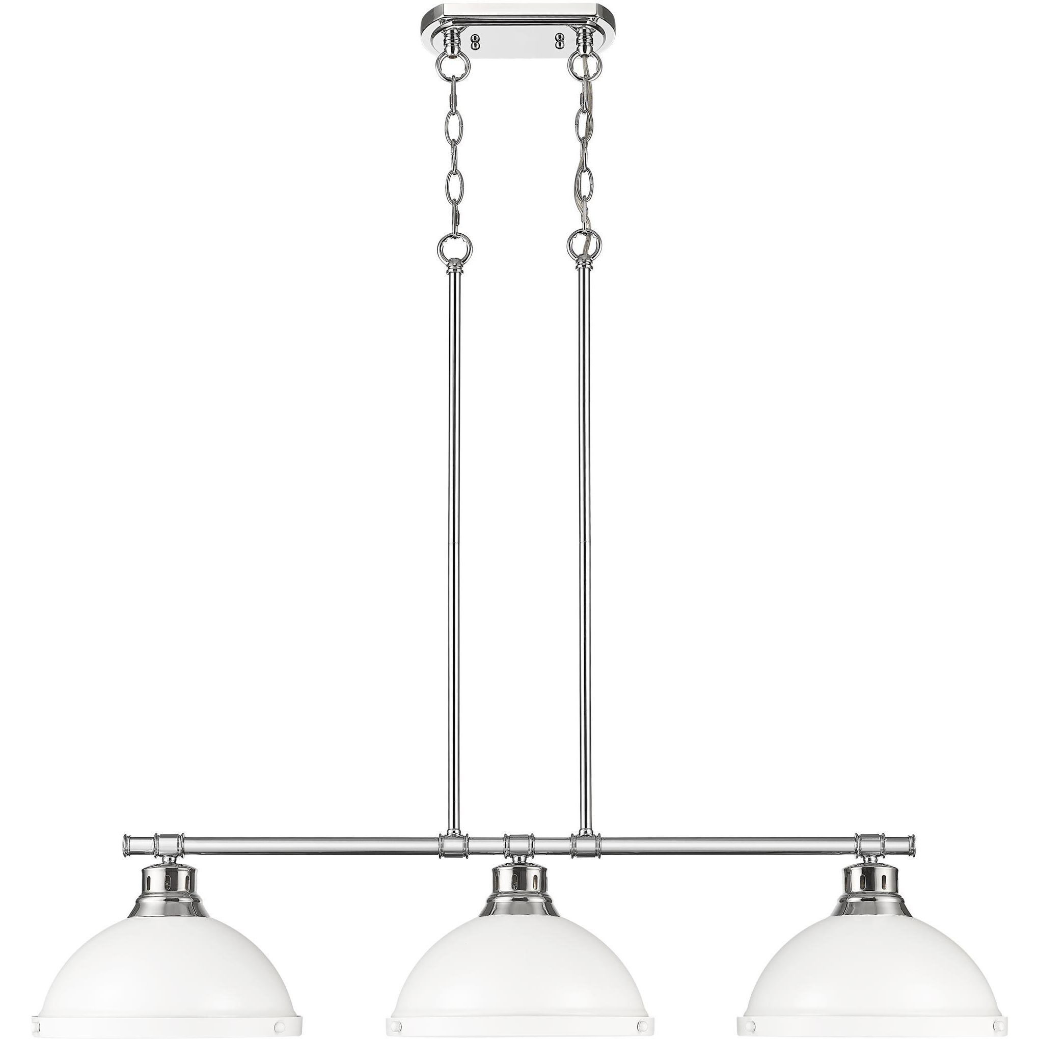 Yep Duncan Island Light Ceiling Light in Chrome, Matte White