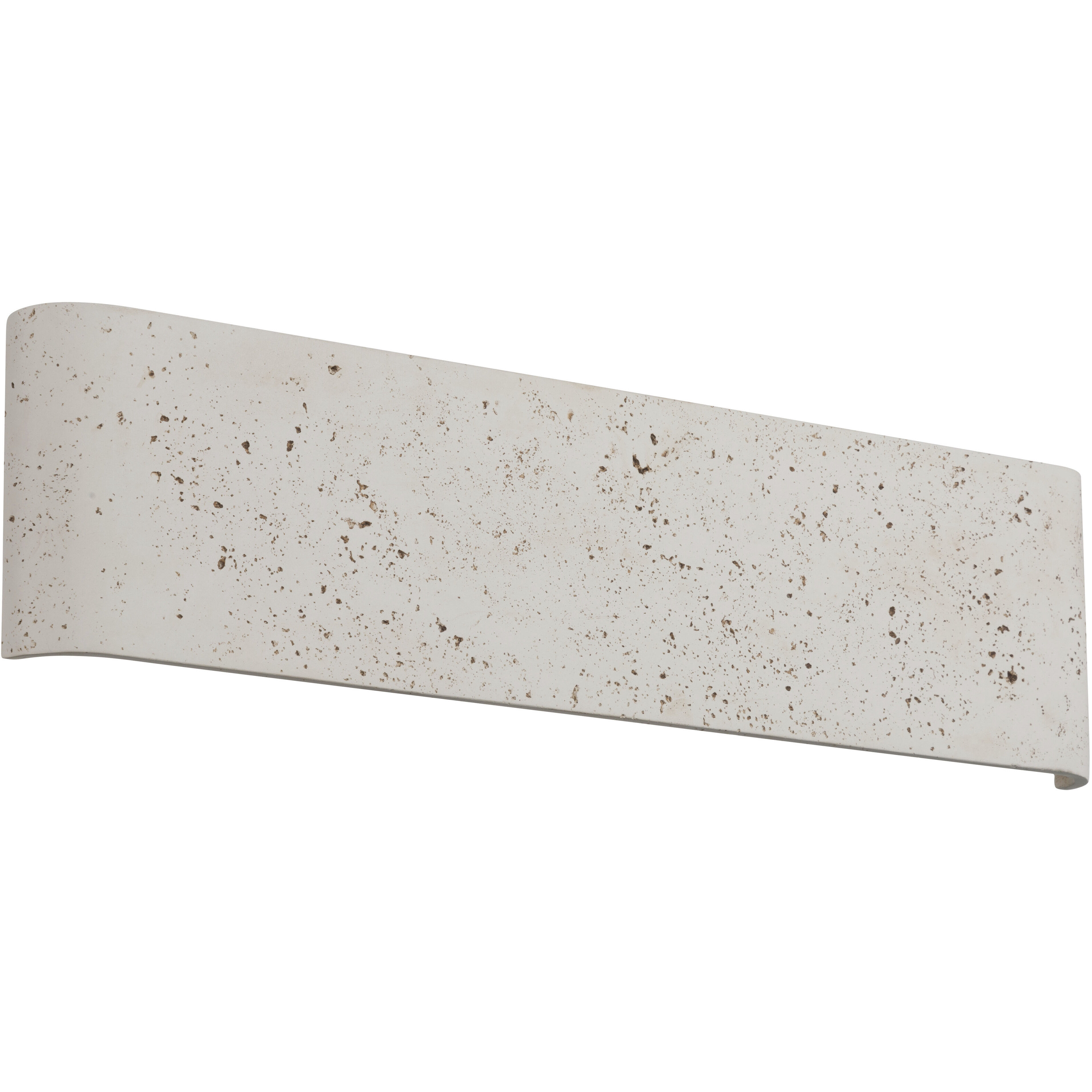 Stela 1 Light 6.25 inch White Travertine Outdoor Wall Light