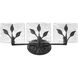 Calla Vanity Wall Light in Natural Black