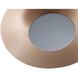 Luma LED 11.75 inch French Gold Flush Mount Ceiling Light in Graphite