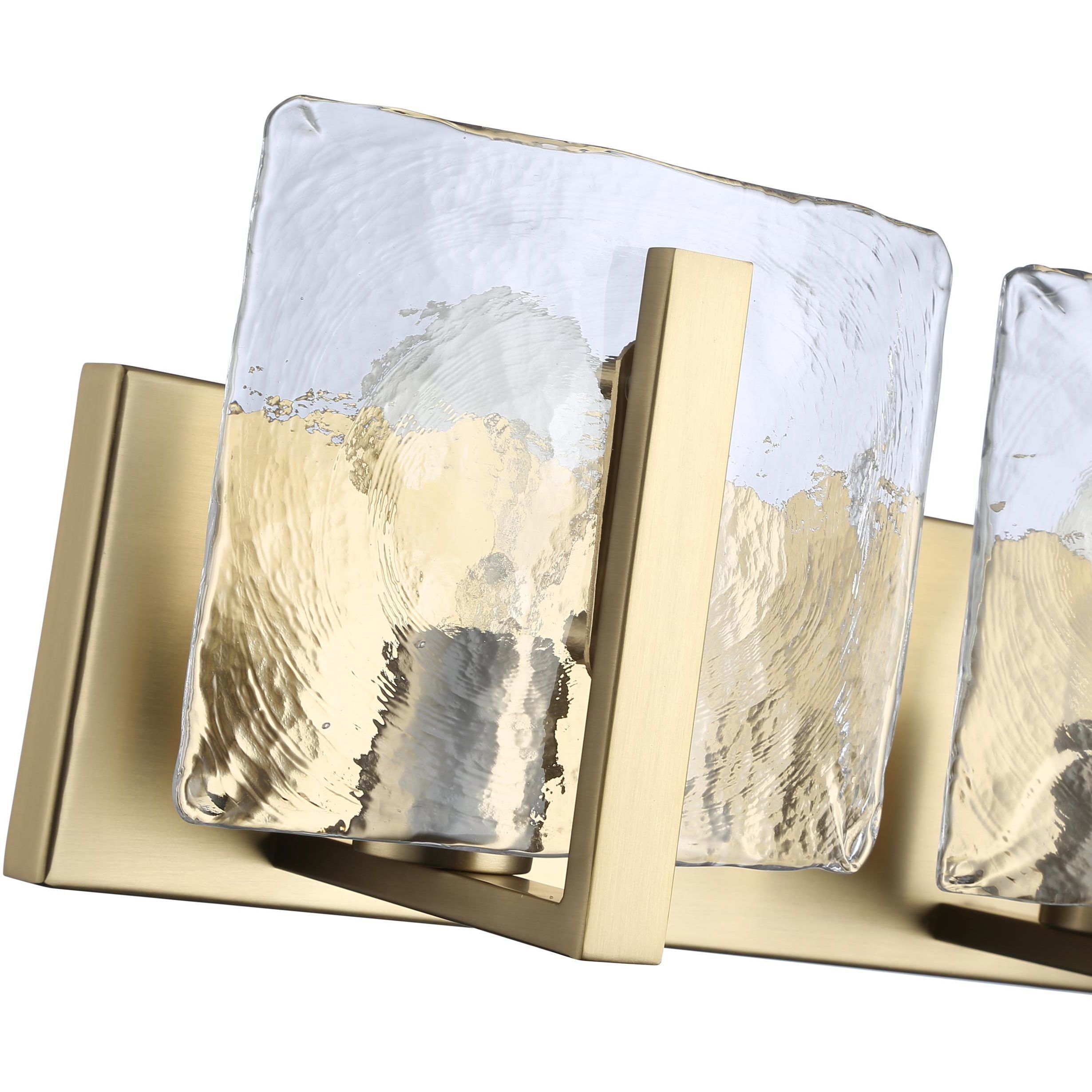 Aenon Vanity Wall Light in Brushed Champagne Brass