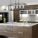 Mercer 5 Light 38 inch Matte Black Linear Pendant Ceiling Light in Matte Black/Matte Black