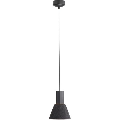 Faroe LED 8 inch Flecked Black/Grey Pendant Ceiling Light