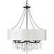 Echelon 5 Light 26.25 inch Matte Black Chandelier Ceiling Light