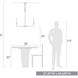 Ellyn 6 Light 25 inch Matte Black Chandelier Ceiling Light