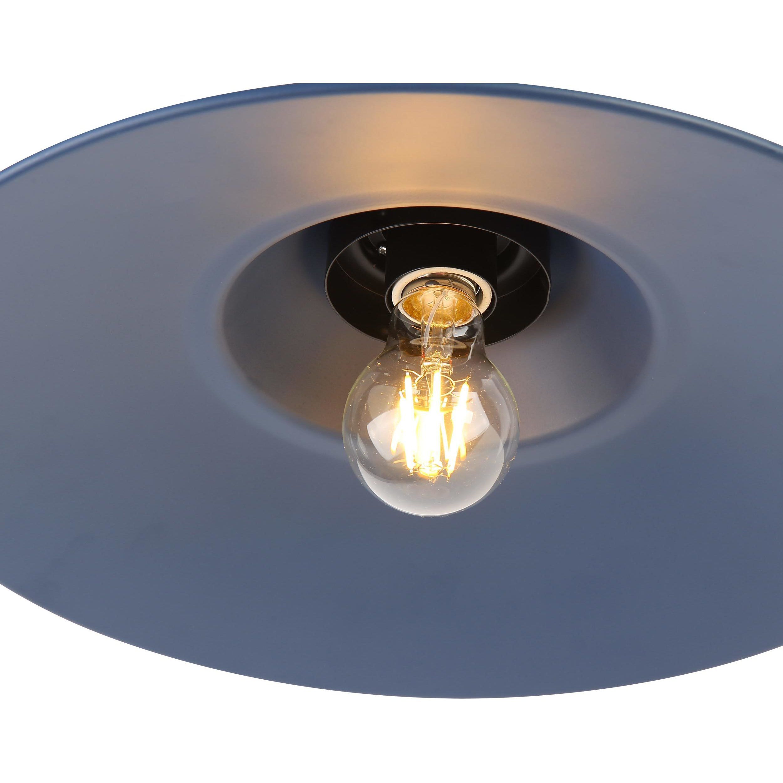 Yep Croma 1 Light 15.5 inch Matte Black Outdoor Wall in No Glass, Matte Blue