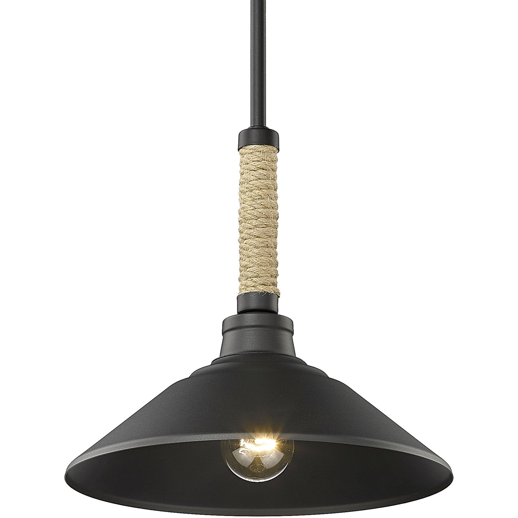 Journey Pendant Ceiling Light in Natural Black
