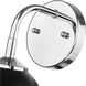 Zoey Wall Sconce Wall Light in Chrome, Matte Black