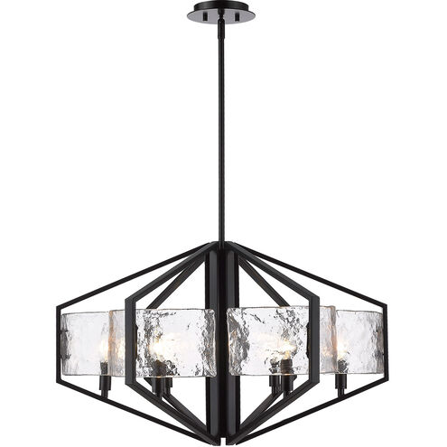 Varsha 6 Light 28 inch Matte Black Chandelier Ceiling Light