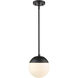 Dixon Pendant Ceiling Light in Matte Black, Small