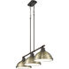 Yep Duncan Island Light Ceiling Light in Rubbed Bronze, Aged Brass