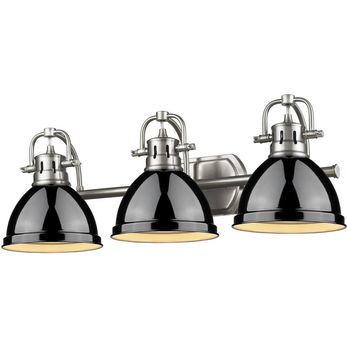 Yep Duncan Vanity Wall Light in Pewter, Black