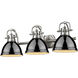 Yep Duncan Vanity Wall Light in Pewter, Black