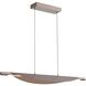 Luma Linear Pendant Ceiling Light in Coffee Silver