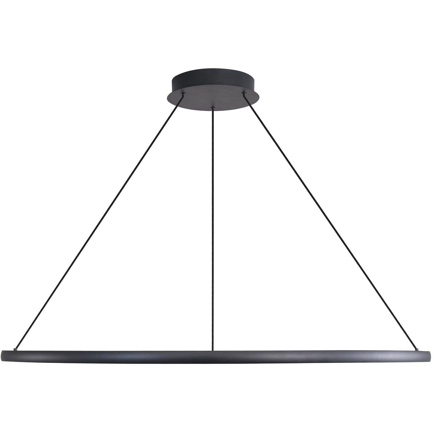 Veritas LED 47.25 inch Sand Black Chandelier Ceiling Light