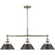 Yep Orwell Island Light Ceiling Light in Aged Brass, Rubbed Bronze