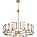 Marco 35.38 inch 60.00 watt Brushed Champagne Brass Chandelier Ceiling Light