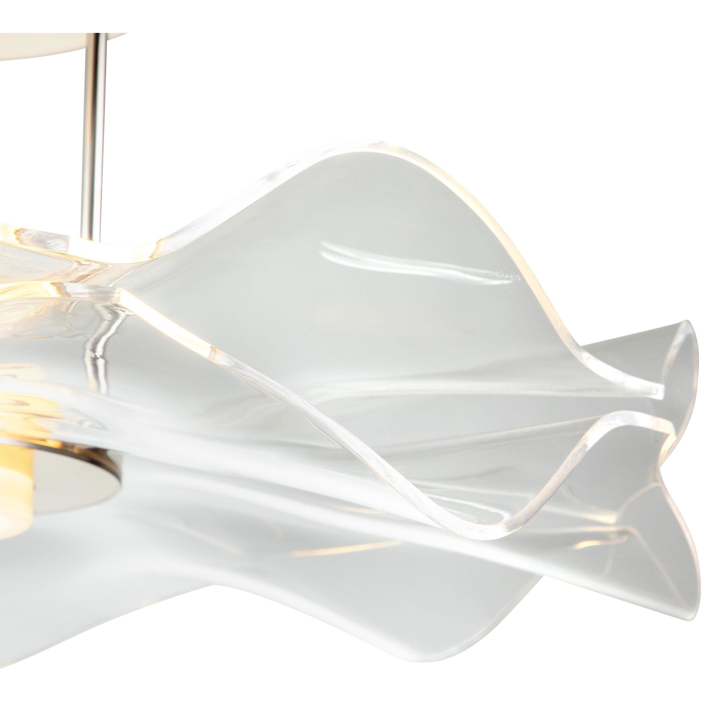 Vetrina LED 23.38 inch Light Gold Semi-Flush Mount Ceiling Light