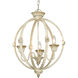 Jules 3 Light 18.38 inch Antique Ivory Pendant Ceiling Light