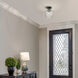 Adeline 1 Light 7.13 inch Matte Black Semi-Flush Mount Ceiling Light