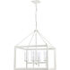 Smyth 4 Light 21 inch Natural White Chandelier Ceiling Light in Clear Glass
