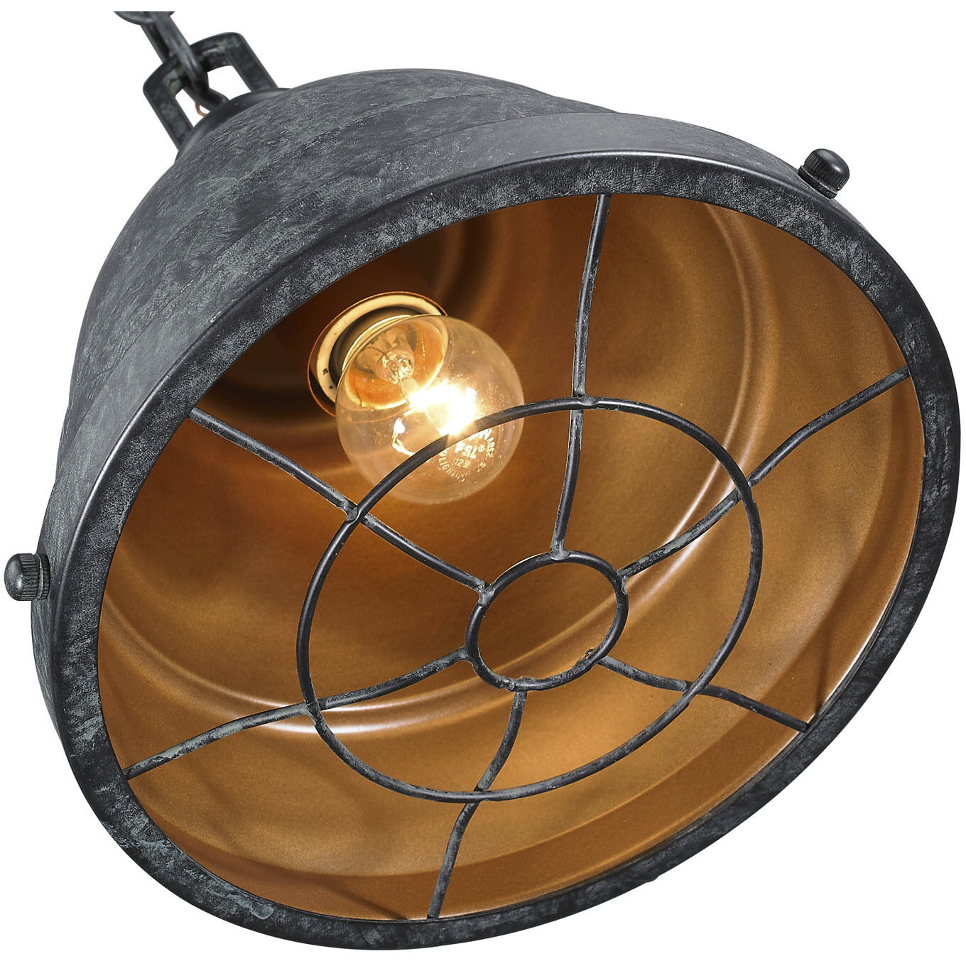 Bartlett Pendant Ceiling Light in Black Patina, Small