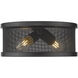 Channing 2 Light 11 inch Matte Black Flush Mount Ceiling Light