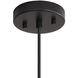 Conique 3 Light 24 inch Dark Walnut Pendant Ceiling Light
