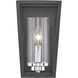 Mercer 1 Light 6 inch Matte Black Wall Sconce Wall Light