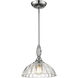 Audra 1 Light 11.75 inch Chrome Pendant Ceiling Light