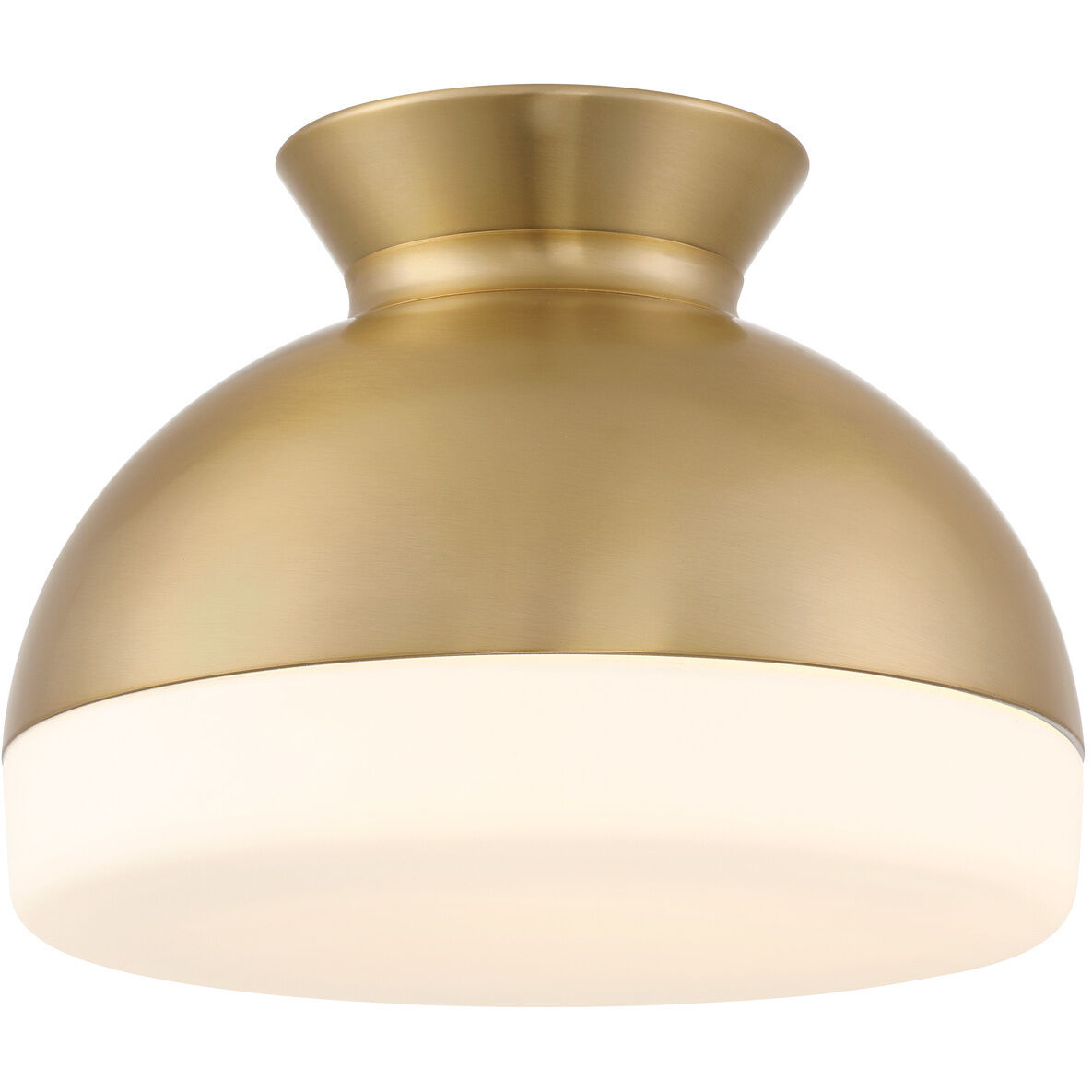 Gidget 2 Light 15 inch Vibrant Gold Flush Ceiling Light