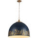 Alison Pendant Ceiling Light in Antique Matte Navy