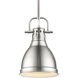 Yep Duncan Pendant Ceiling Light in Pewter, Small