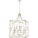 Laurent 9 Light 24 inch Antique Ivory Pendant Ceiling Light