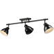 Yep Duncan 3 Light 35.38 inch Matte Black Semi-Flush Mount Ceiling Light, Track Light